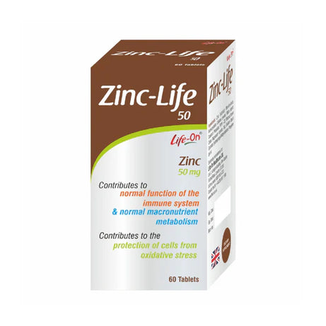 LIFE ON ZINC LIFE 50MG TAB 60s