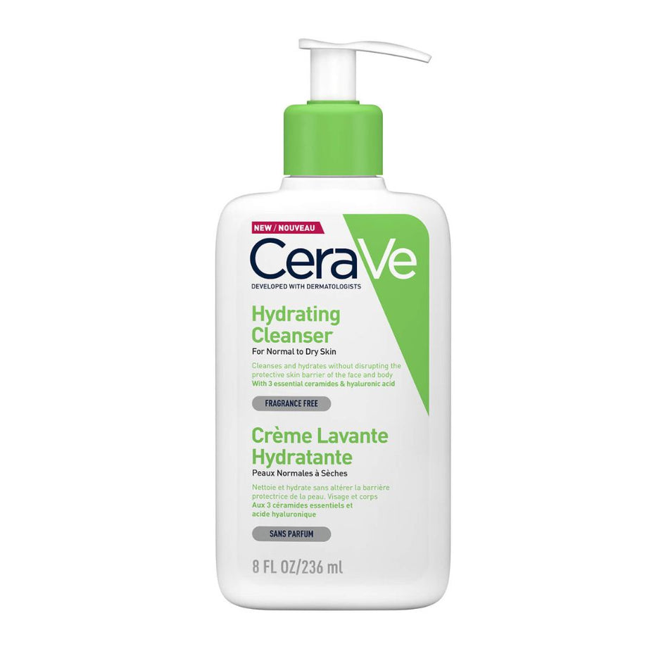 CeraVe Hydrating Cleanser | 236ml/8oz | Daily Face & Body Wash for Normal to Dry Skin