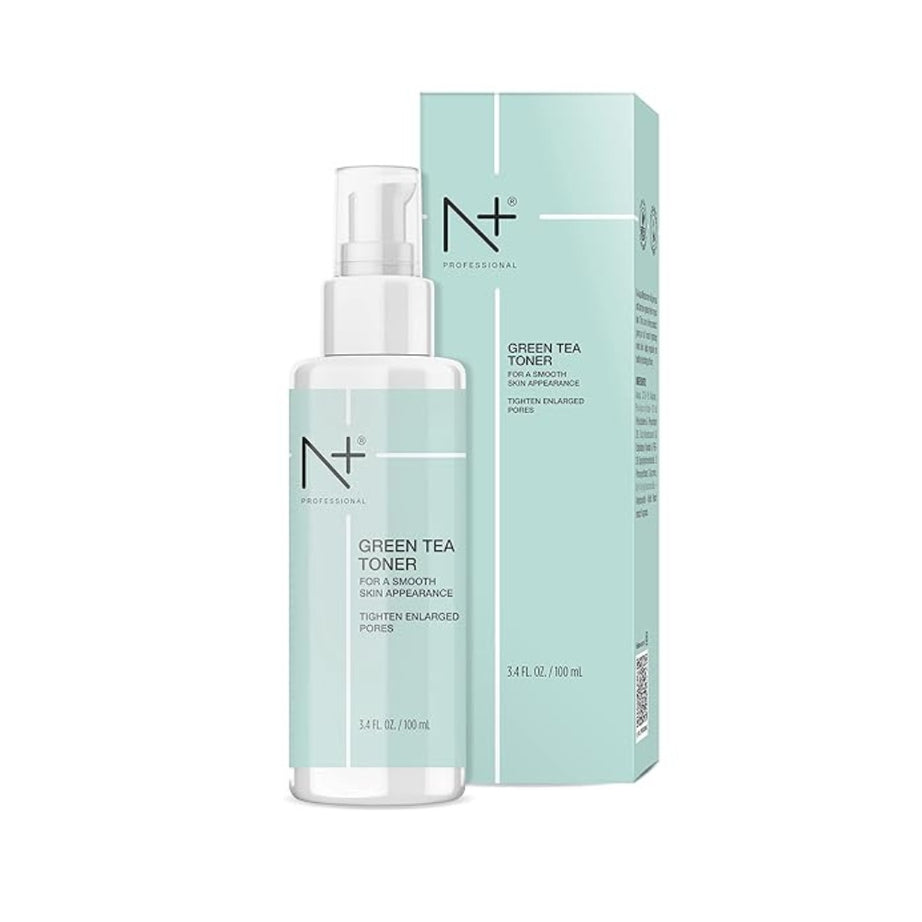 N+ PLUS Professional Green Tea Toner For Face, For Tighten Enlarged Pores, Paraben Free,100Ml