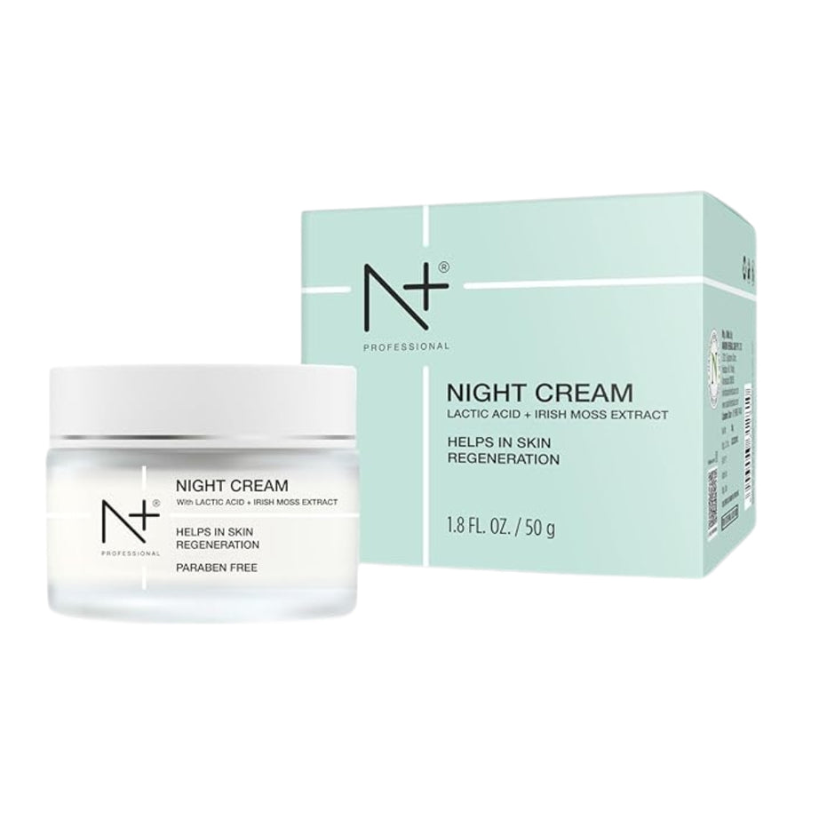 N+ Plus Professional Night Cream, With Lactic Acid and Irish Moss Extract 50G