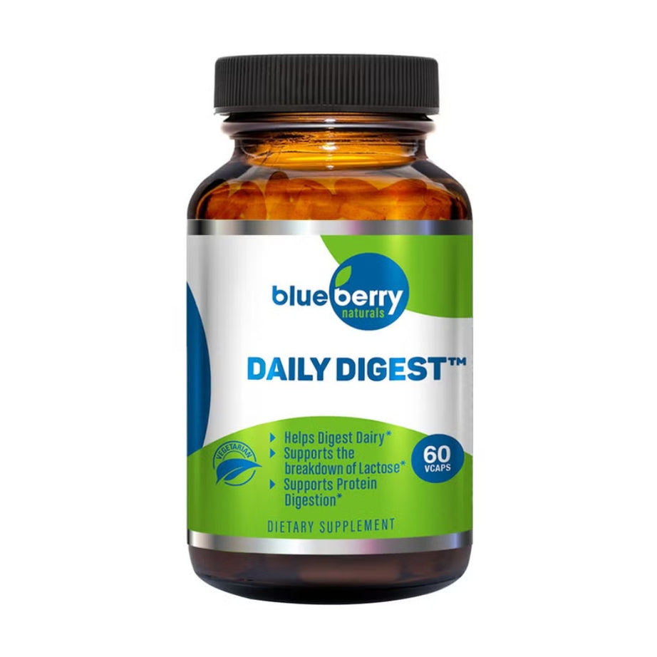 Blueberry Naturals Daily Digest Digestive Enzyme Vegetarian Capsules 60's