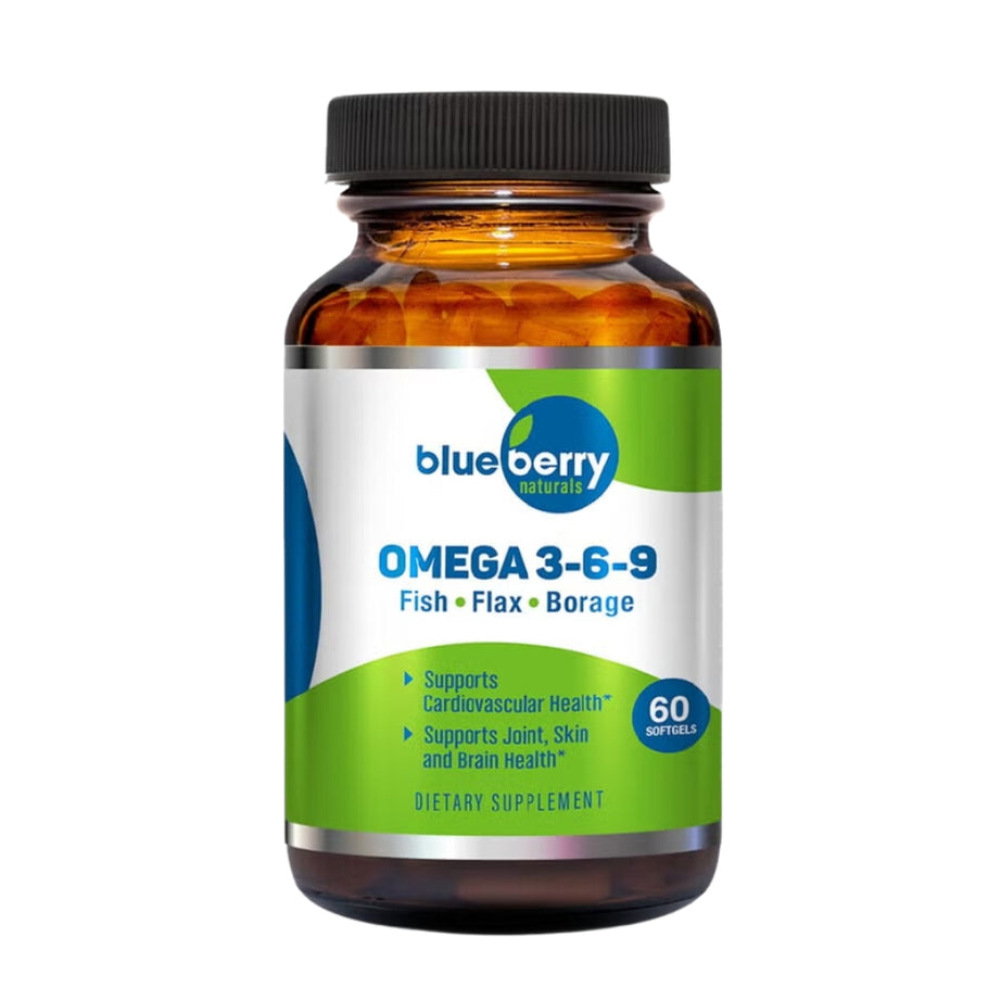 Blueberry Naturals Omega 3-6-9 Softgels 60's