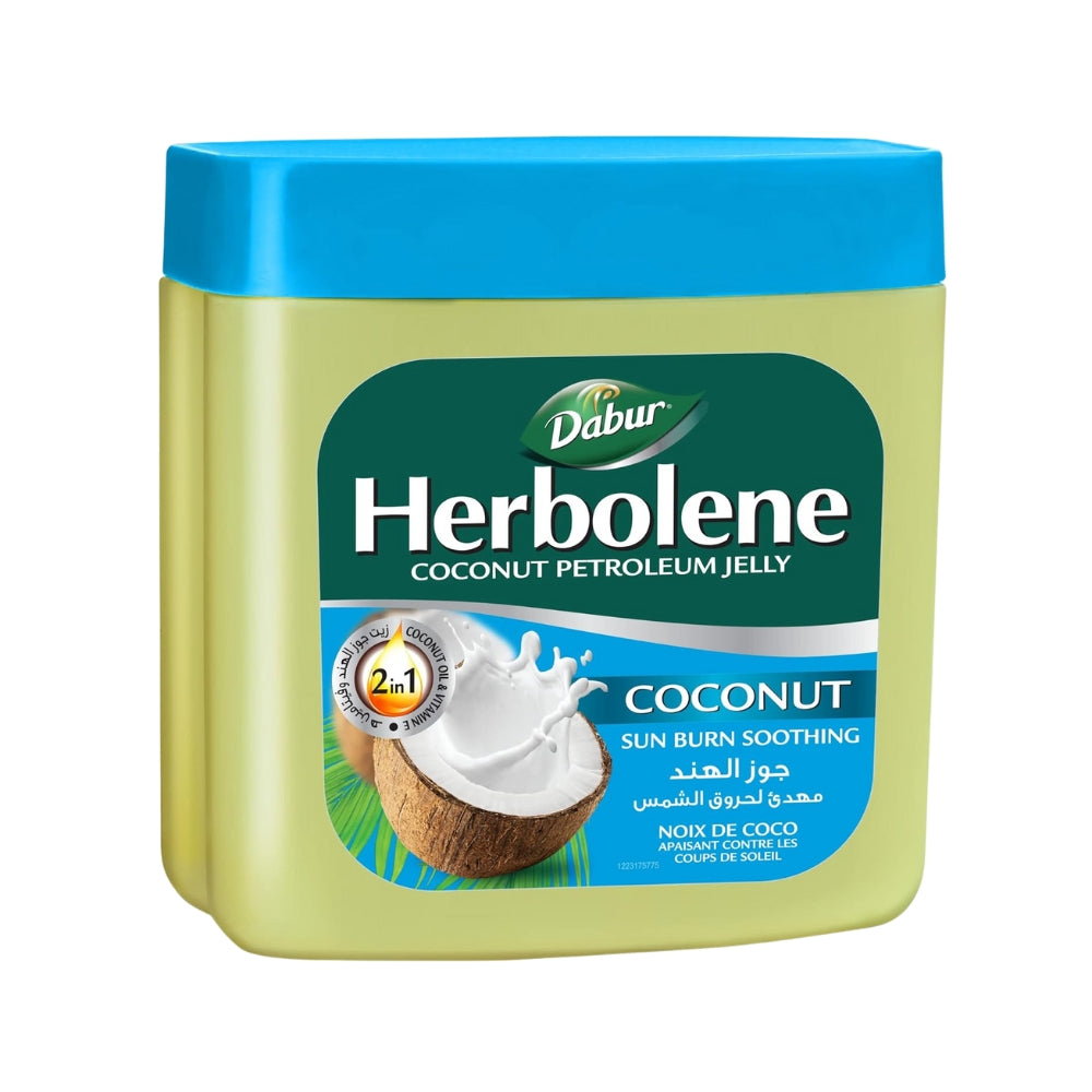 Dabur Herbolene - Coconut Petroleum Jelly, Sun Burn Soothing - 225ml