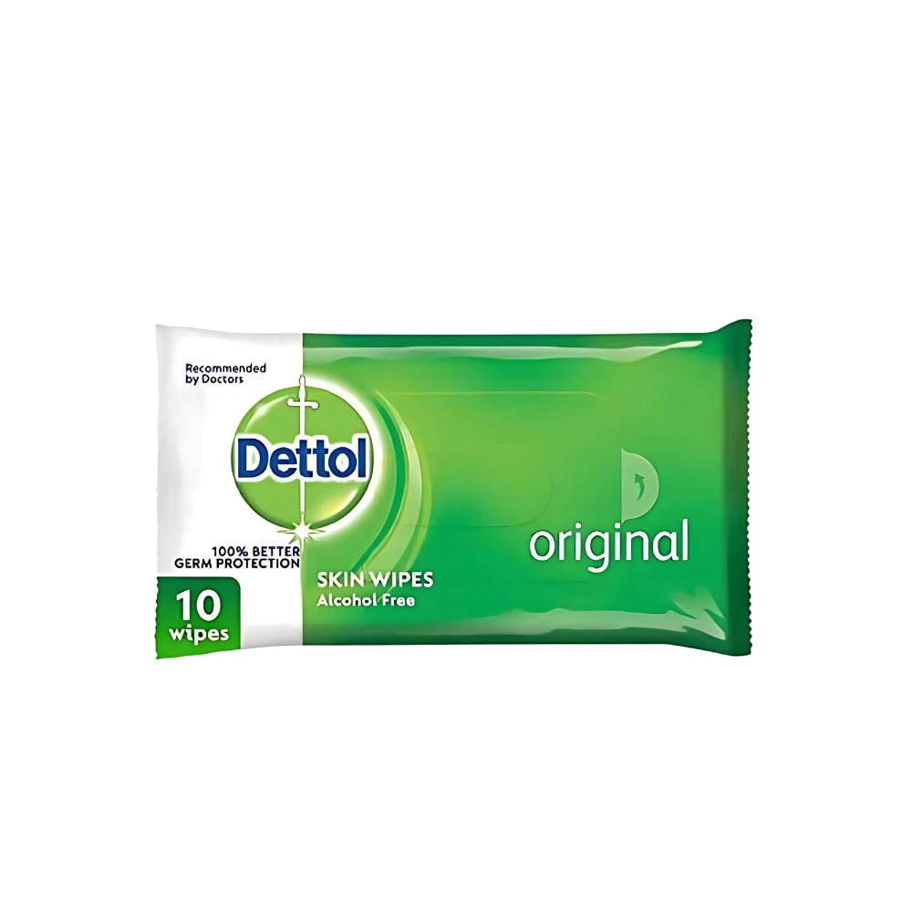 Dettol Antibacterial Skin Wipes Original 10'S