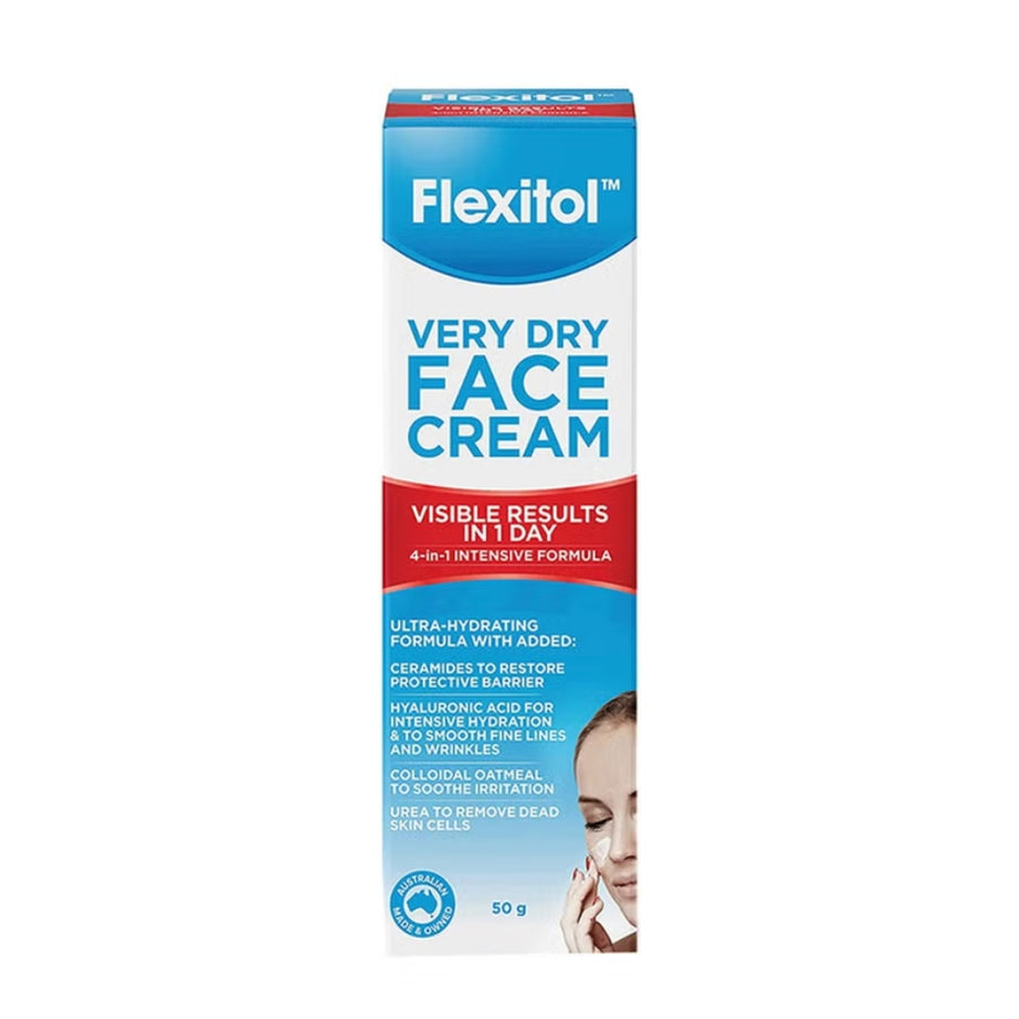 Flexitol Very Dry Skin Face Cream For Severely Dry, Cracked & Itchy Skin 50g