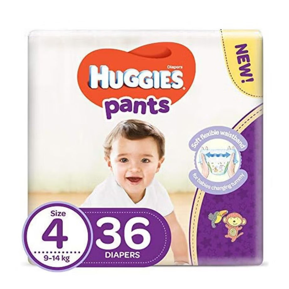 Huggies Baby Diaper Pants, Size 4, 9-14Kg, Pack of 36's