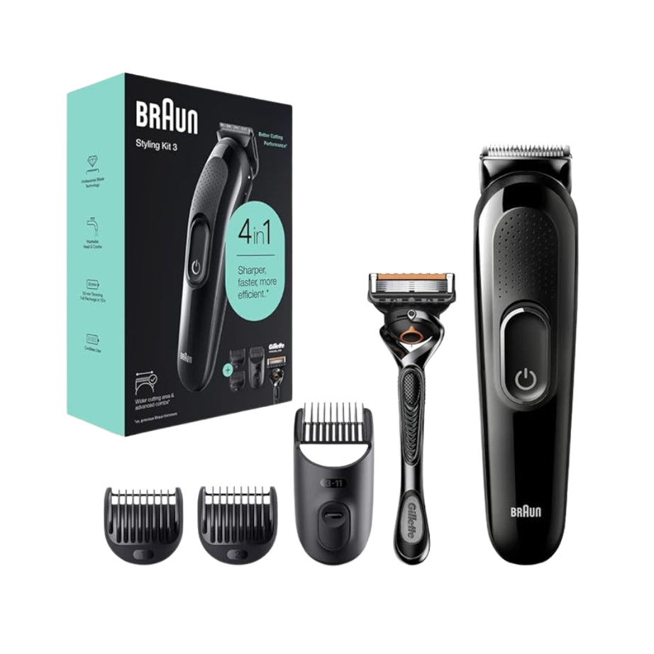 Braun SK 3300 – 4-in-1 Face & Head Trimming Kit with Gillette Razor