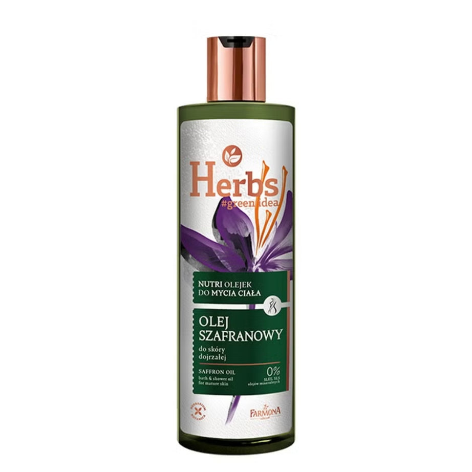 Farmona Herbs Saffron Oil Bath & Shower Gel For Mature Skin 400ml