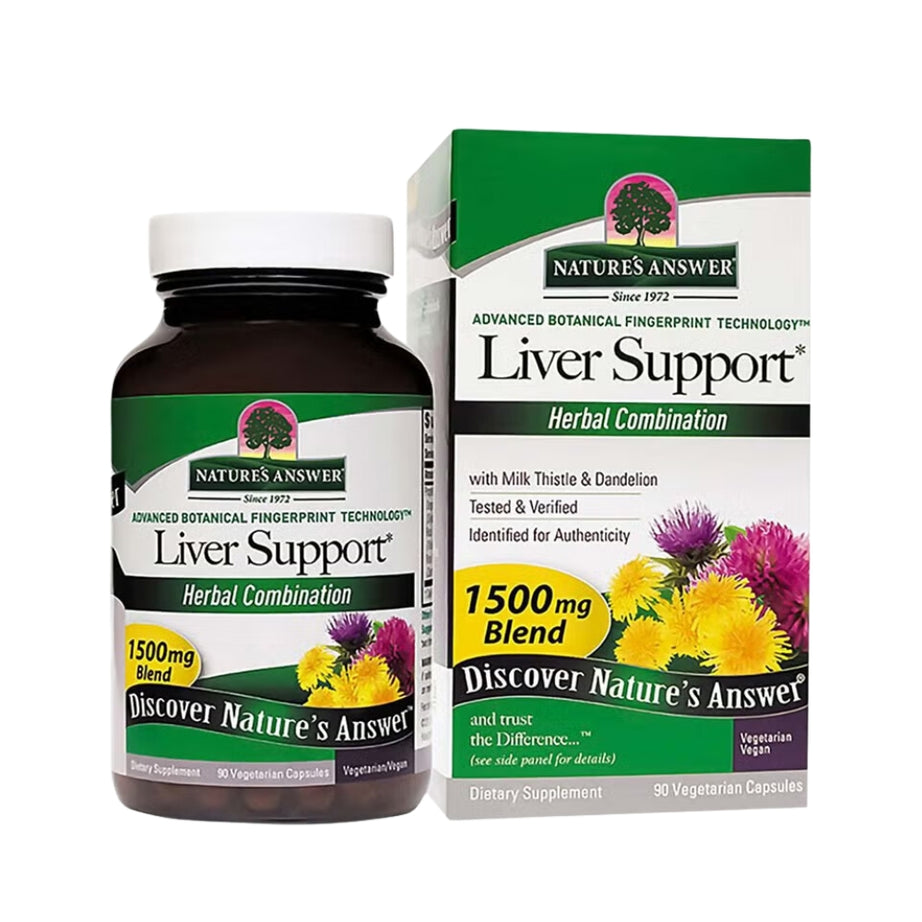 Nature's Answer Liver Support 1500mg Vegetarian Capsules With Silymarin, Pack of 90's