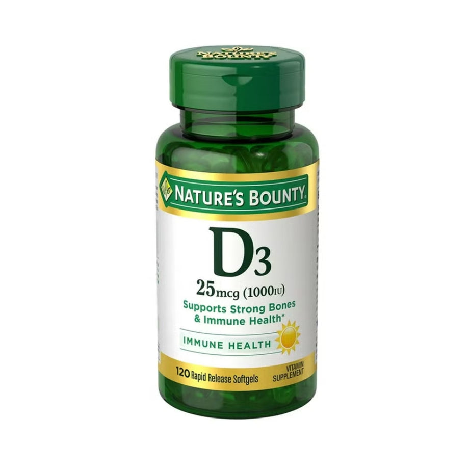 Nature's Bounty Vitamin D3 1000IU Softgels 120's