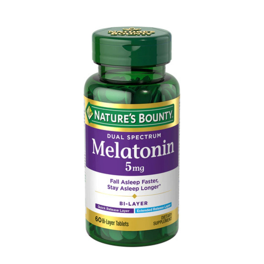 Nature's Bounty Dual Spectrum Melatonin 5 Mg 60 Tablets