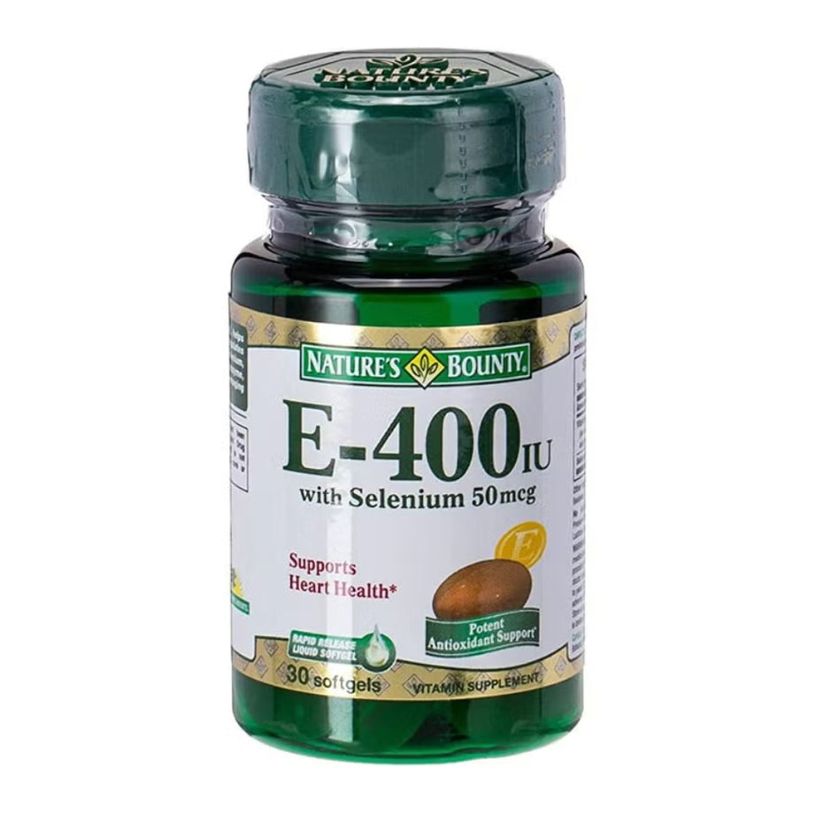 Nature's Bounty E-400IU with Selenium 50 mcg Softgels 30's