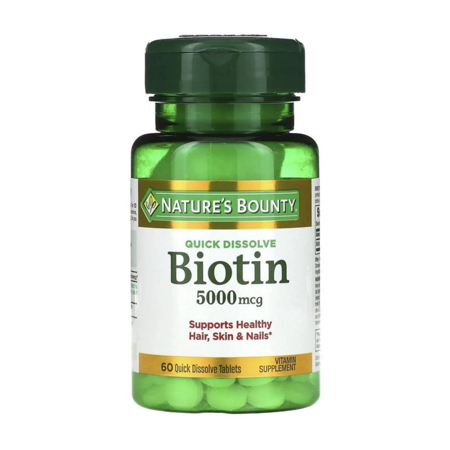 Nature's Bounty QD Biotin 5000mcg Capsules 60's