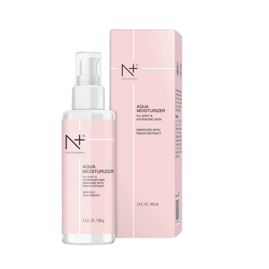 N+ Professional Aqua Moisturizer For Soft And Hydrating Skin - Non Oily and Non Greasy - 100gm